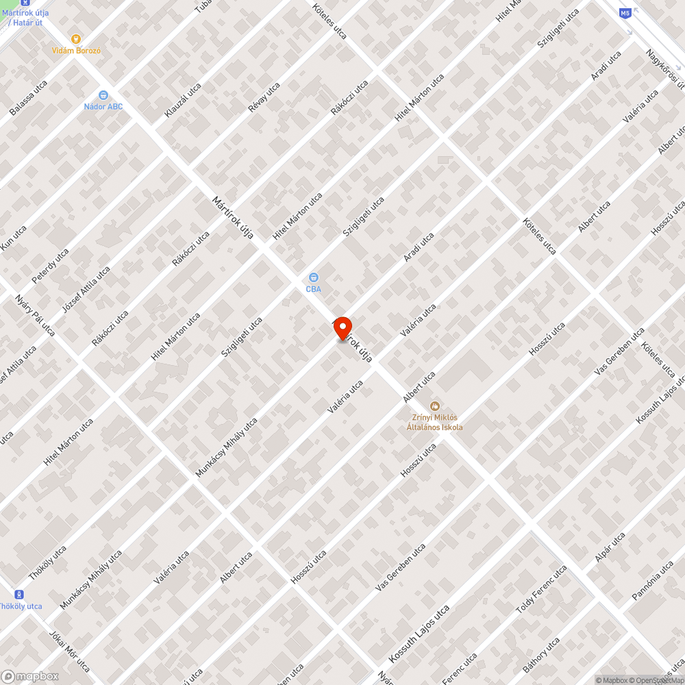 Hiányzó utcanévtábla bejelentés helye