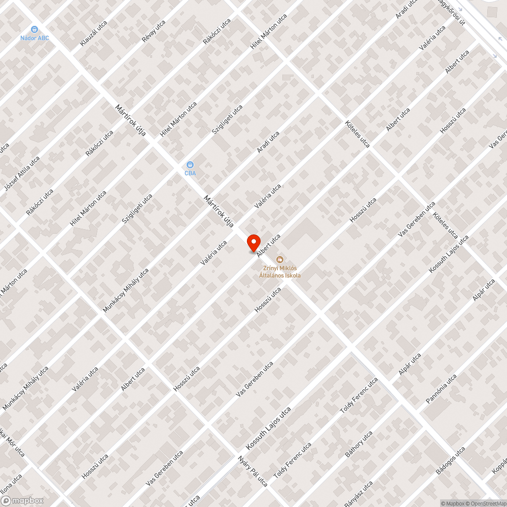 Hiányzó utcanévtábla bejelentés helye