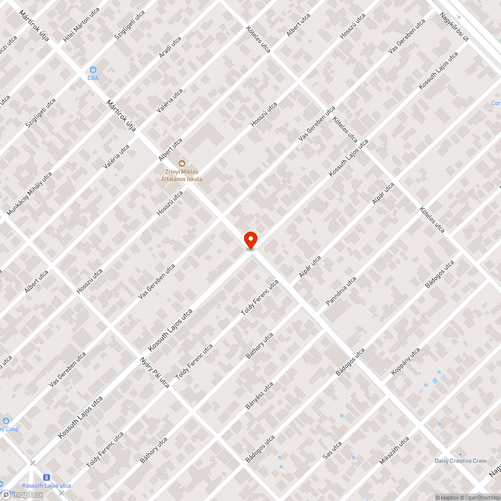 Lekopott zebra bejelentés helye