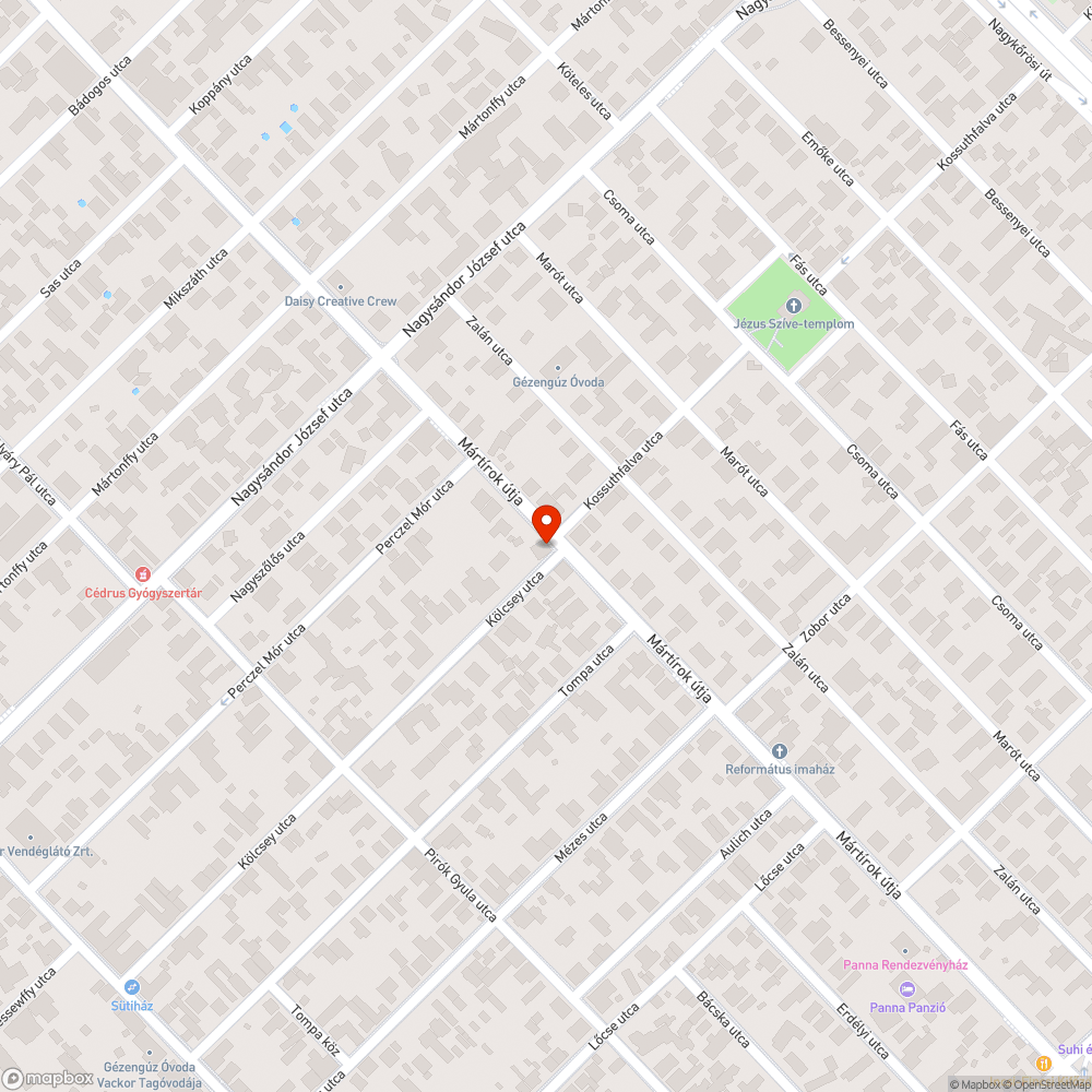 Kátyús járda bejelentés helye