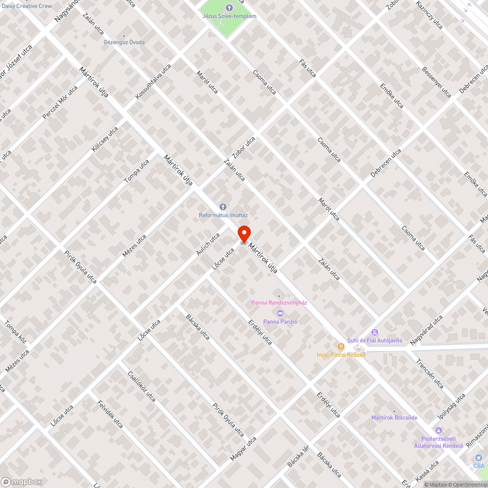 Hiányzó utcanévtábla bejelentés helye