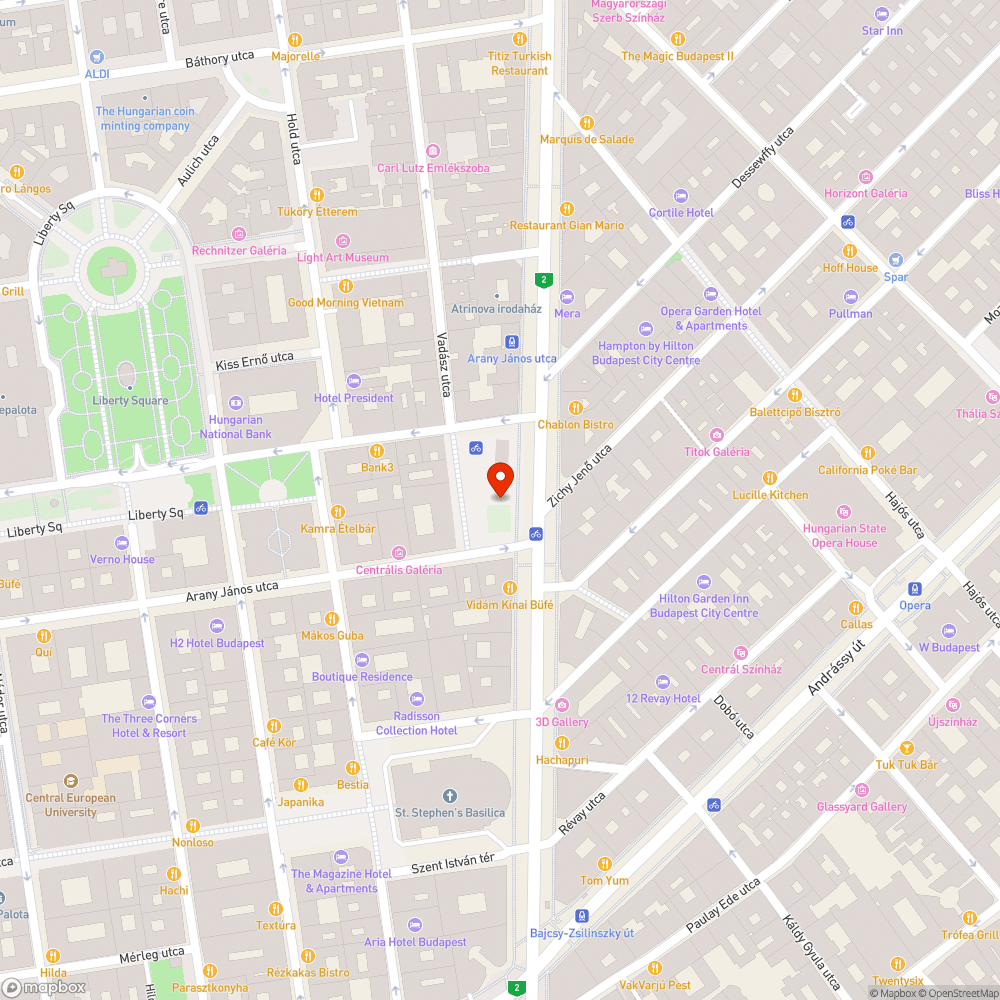 V. Podmaniczky Frigyes tér bejelentés helye