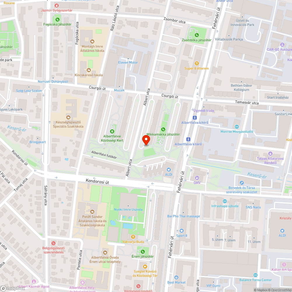 Helyreállítatlan út bejelentés helye