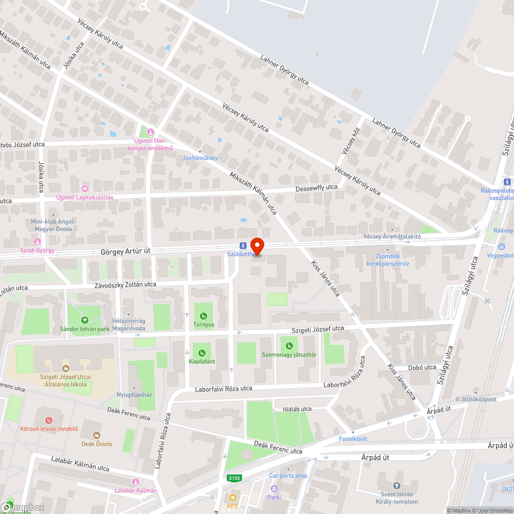 Szülőotthon villamosmegállóban nincs pad és fedett várakozó bejelentés helye