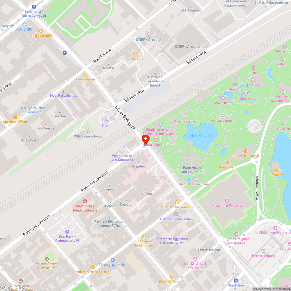 Nem világító zöld bejelentés helye