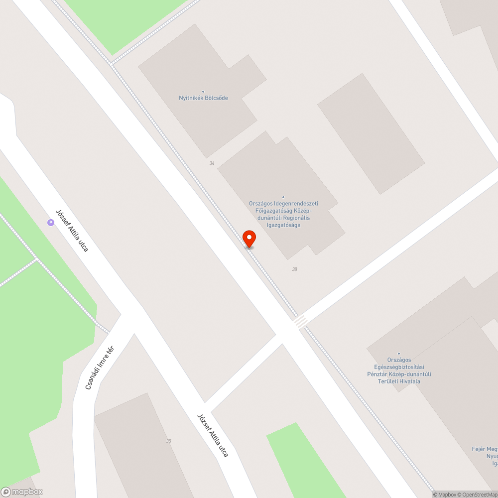 Púpok bejelentés helye