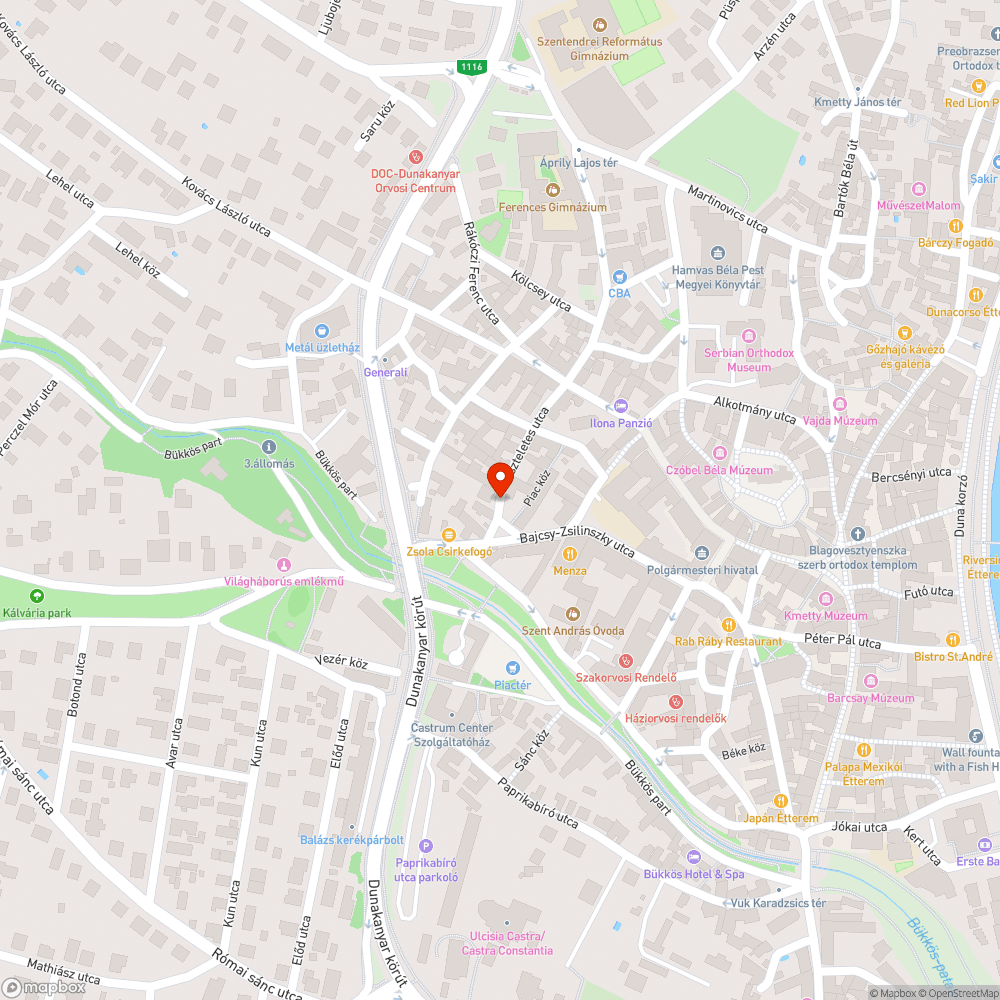 Beszakadt úttest bejelentés helye