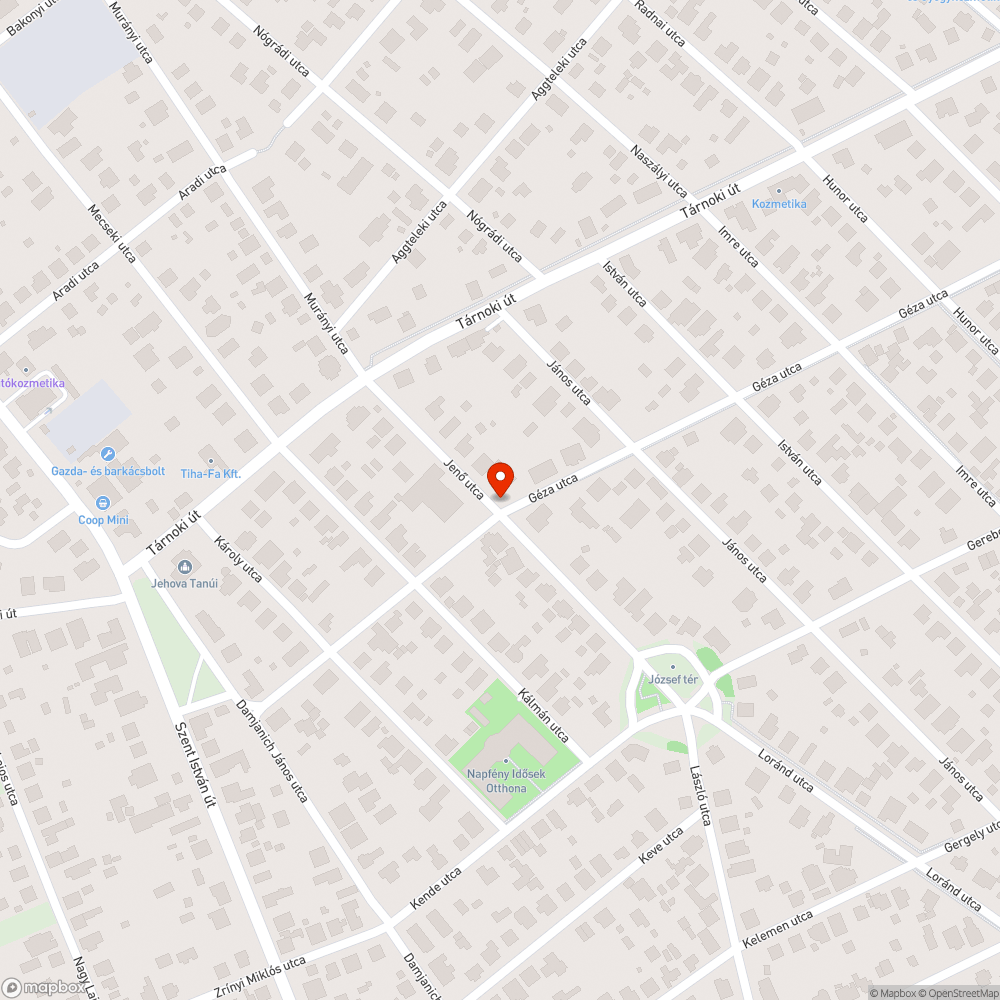 Nagy kátyú - Jenő utca bejelentés helye