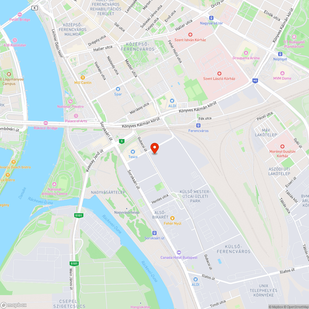 Szemetes közterület bejelentés helye