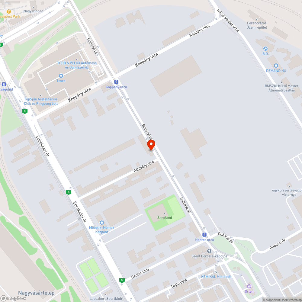 Beszakadt fedlap bejelentés helye