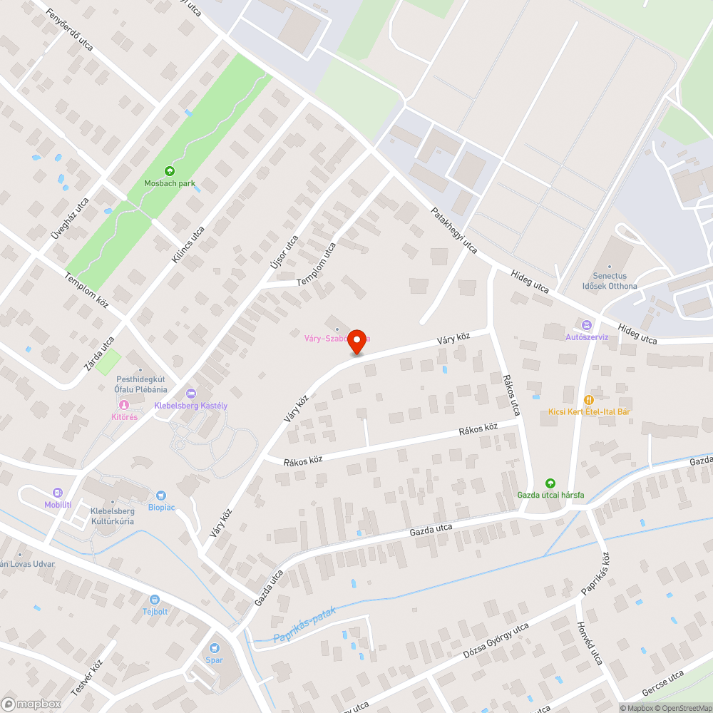 Útra szórt törmelék bejelentés helye