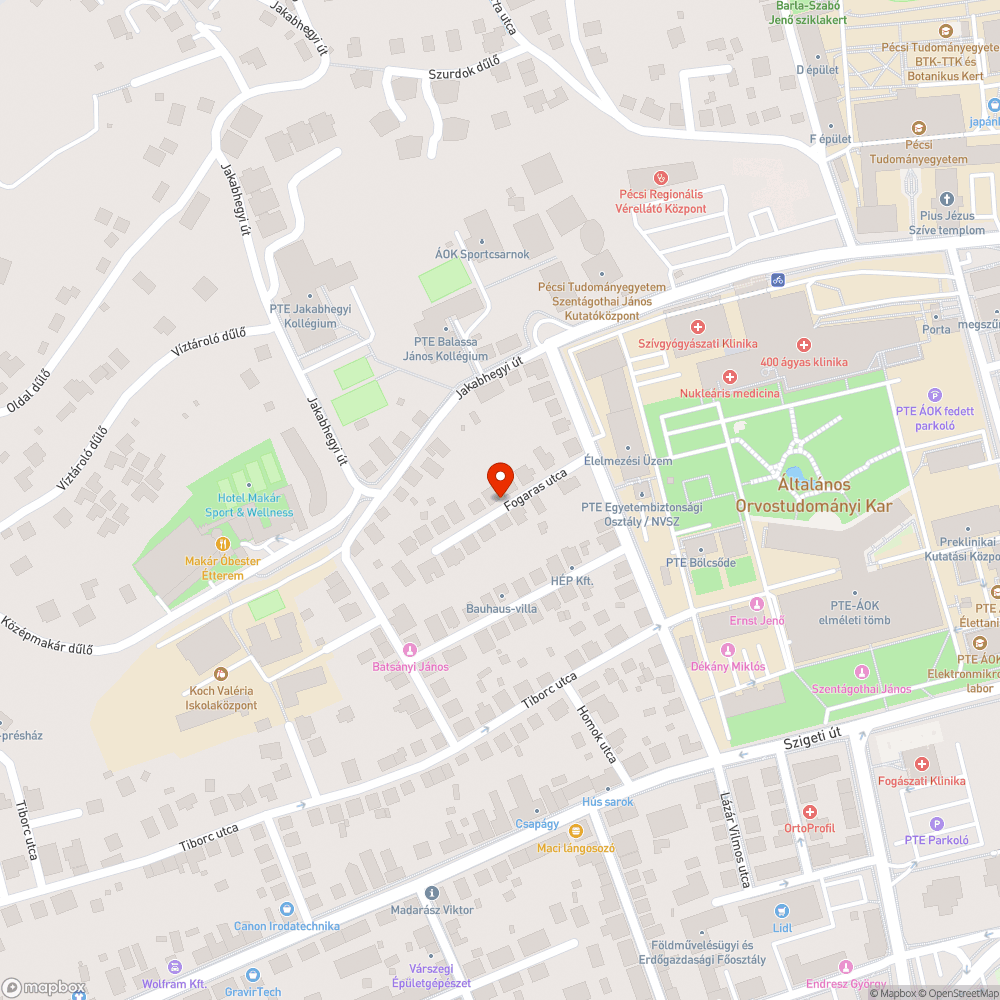 Kátyú bejelentés helye