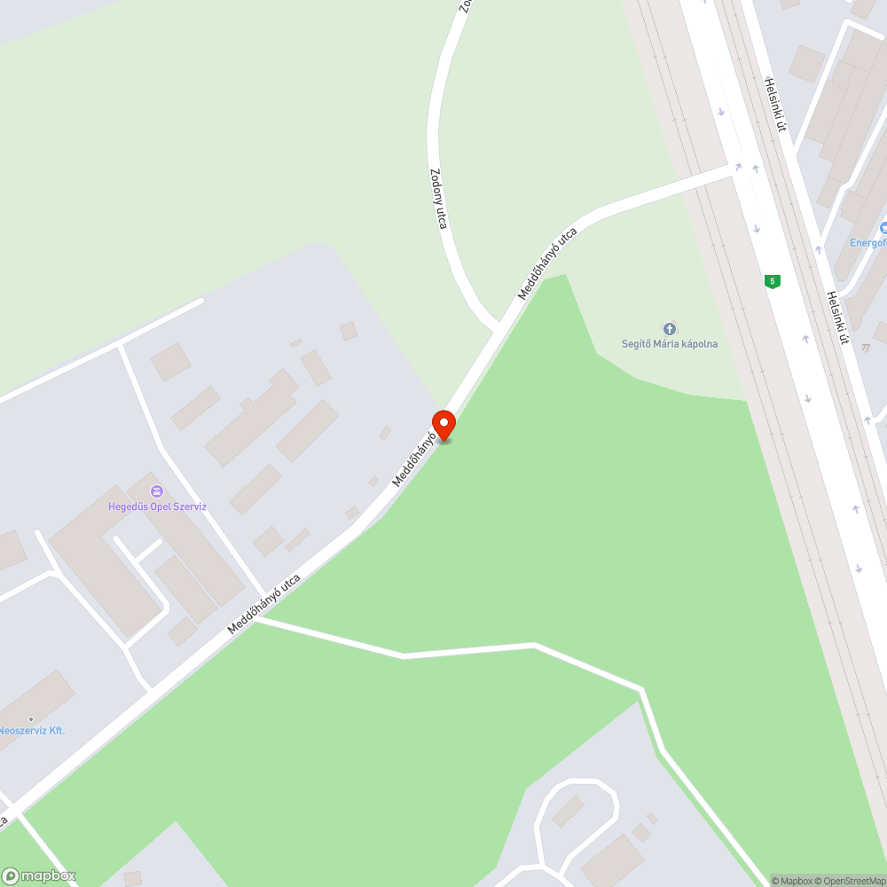 Út fölé behajló ágak bejelentés helye