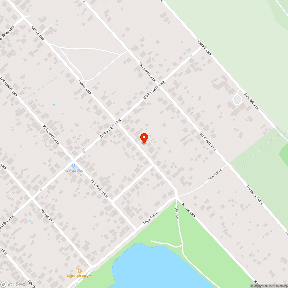 Esztergom kertváros - villanyvezetéket tépi egy akácfa bejelentés helye