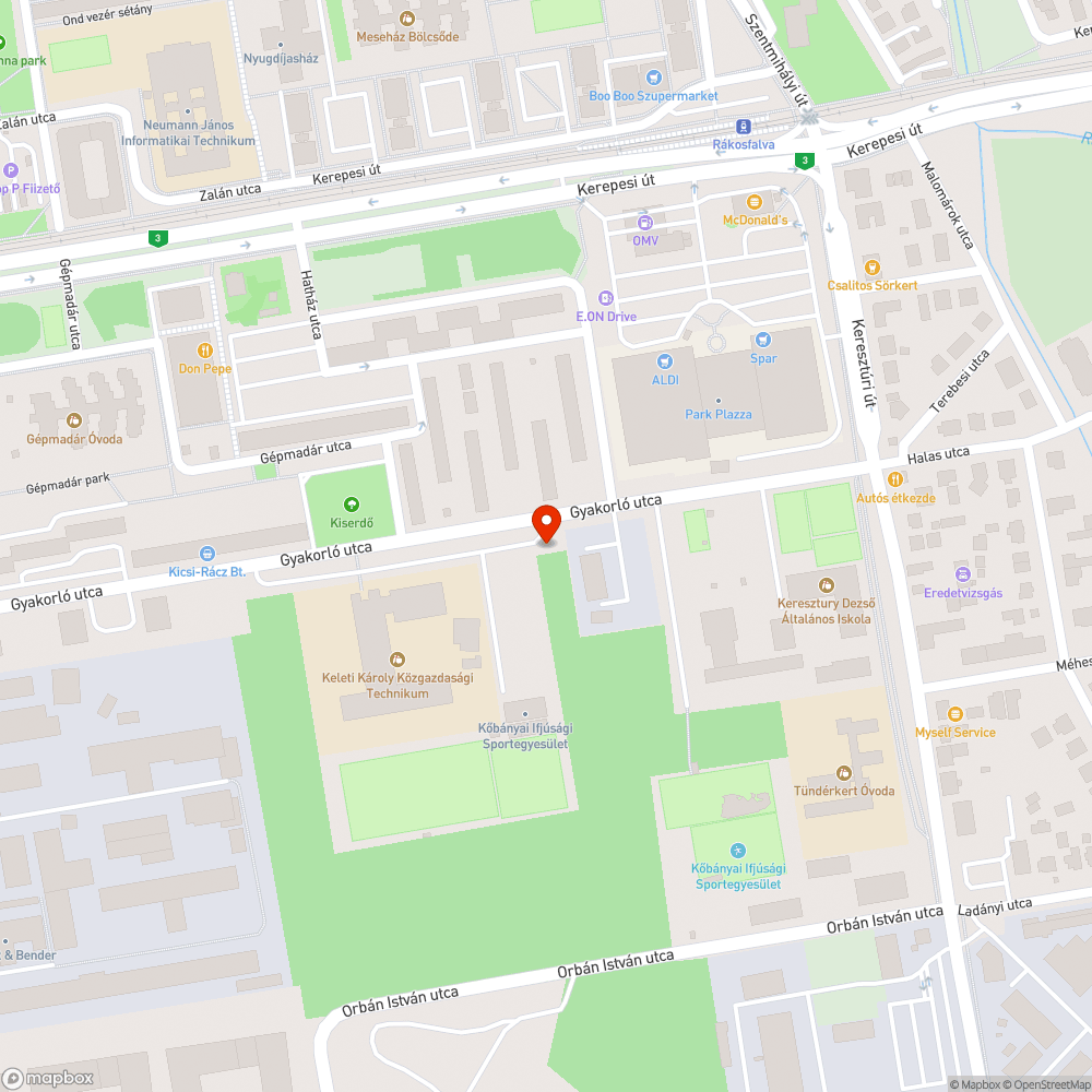 Szemét bejelentés helye