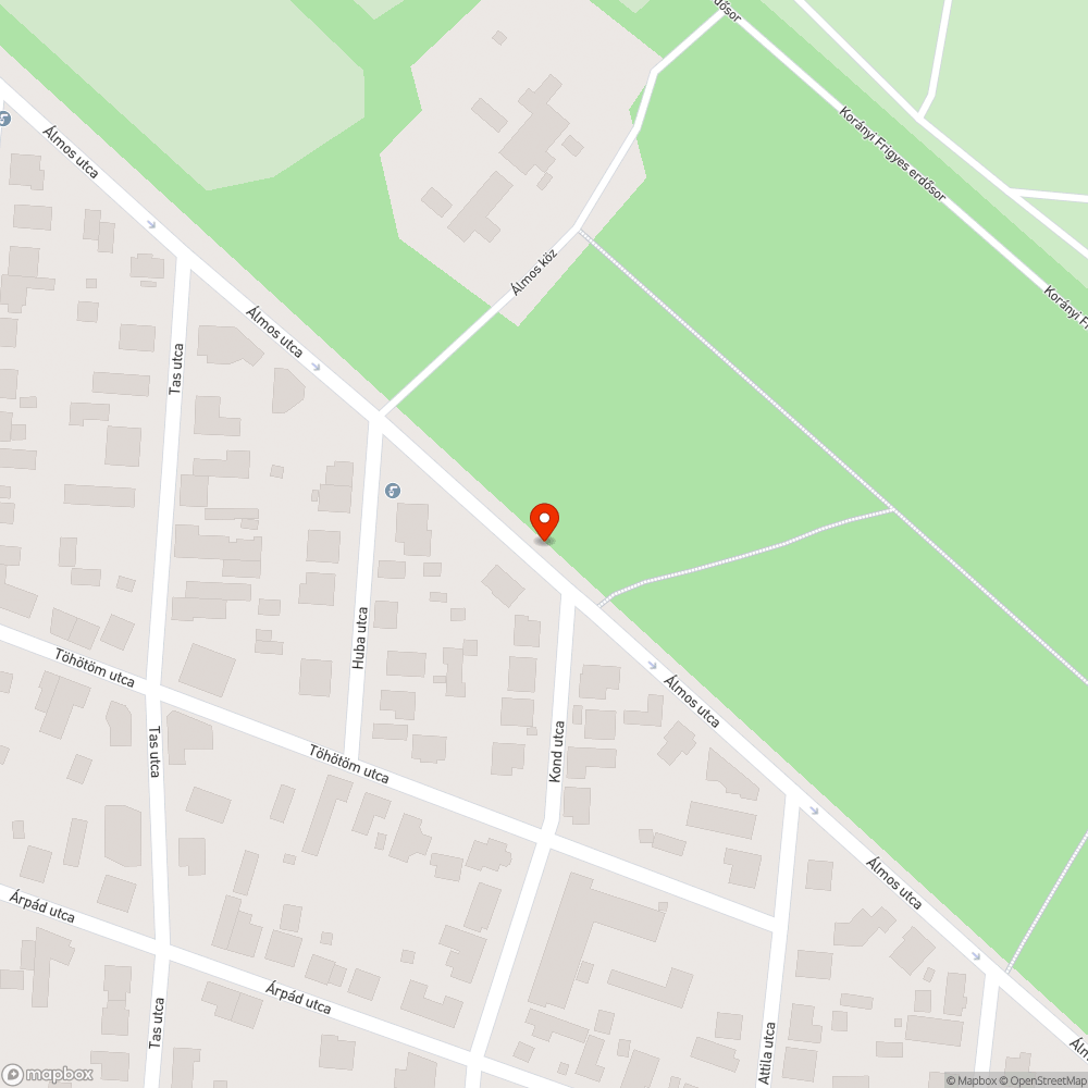 Álmos utcát lassan benövi az erdő bejelentés helye