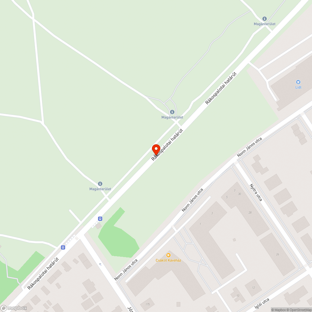 Elhagyott kamion pótkocsi bejelentés helye