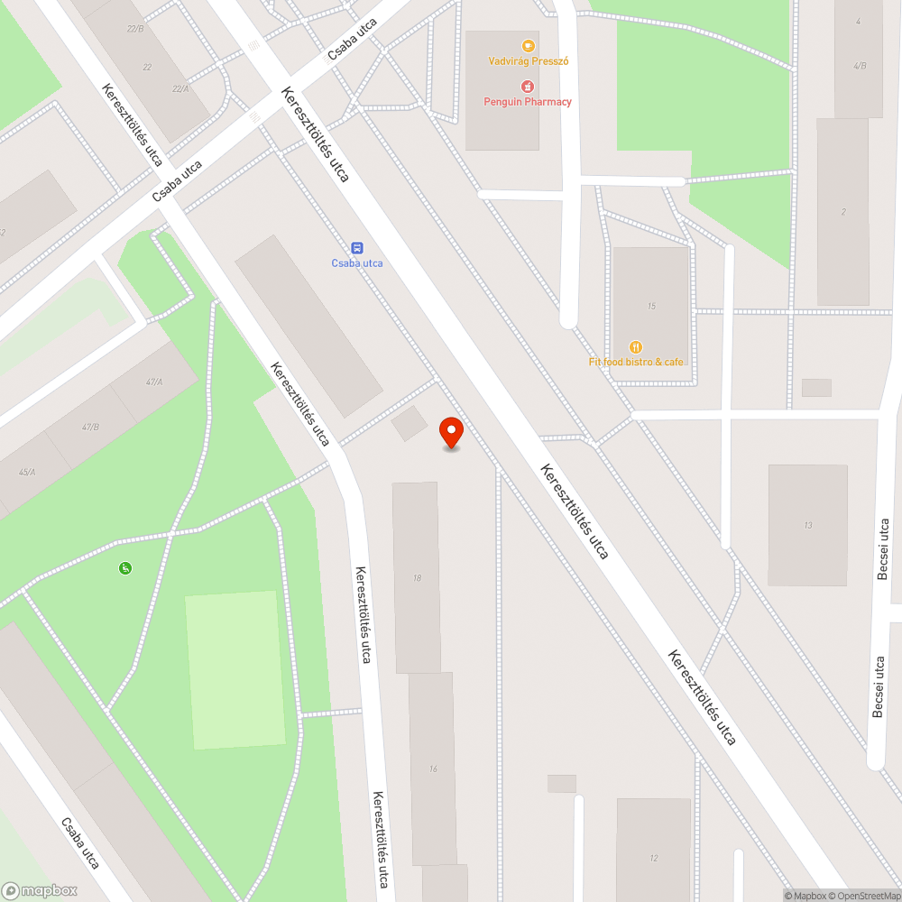 Megsüllyedt járda bejelentés helye