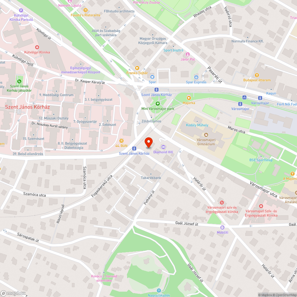 Útjavítás után maradt törmelék bejelentés helye