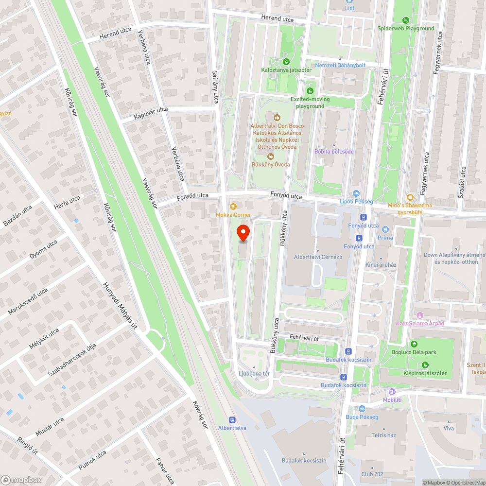 Parkolás bejelentés helye