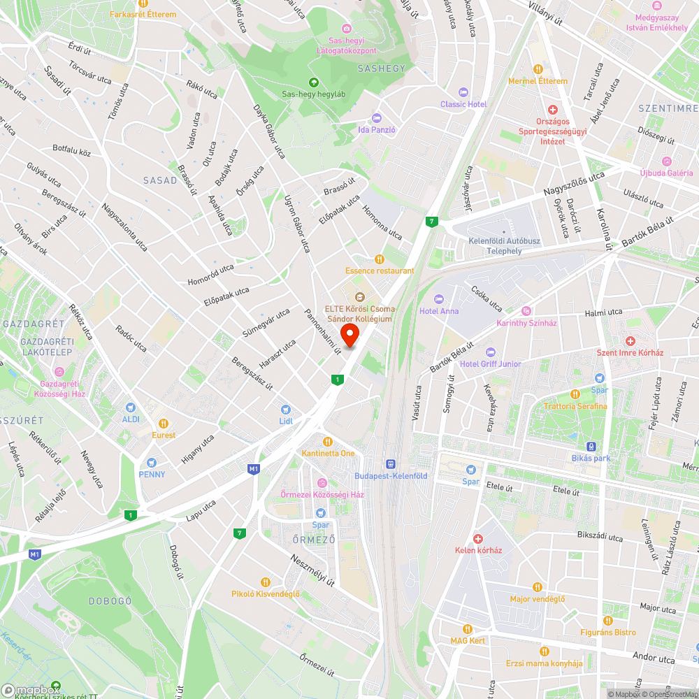 Járda takarítása a Budaörsi úton bejelentés helye