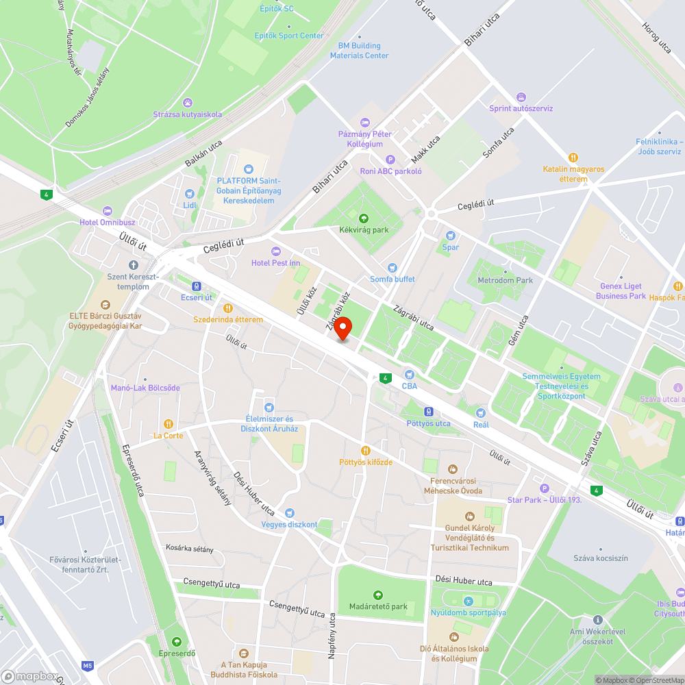 Szemetes zöldterület és járdaszakasz bejelentés helye