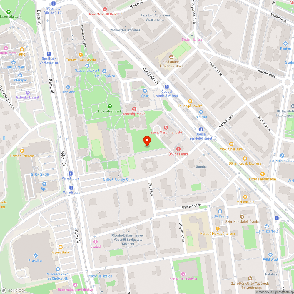 Faágak az óvoda mellett bejelentés helye