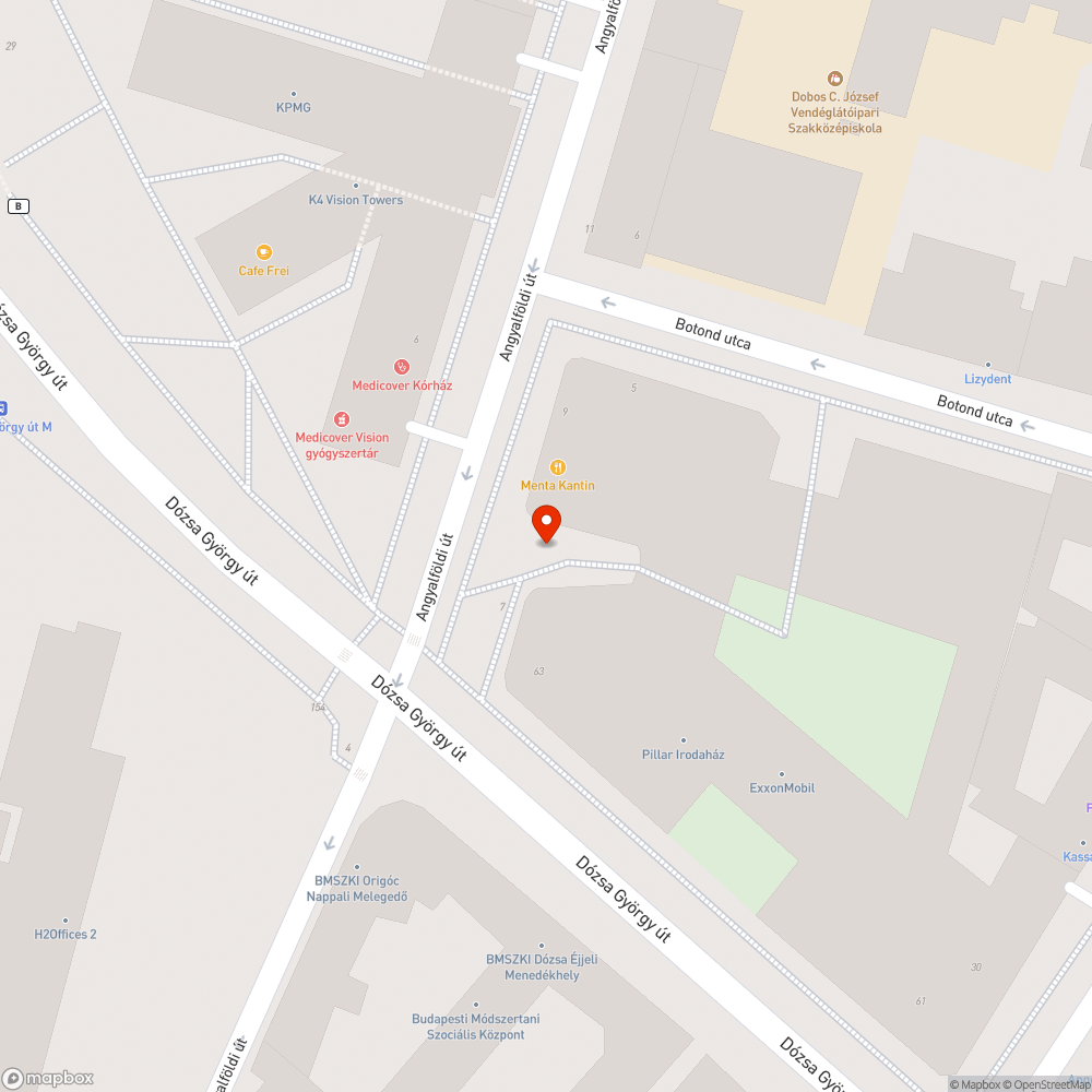 Üres fahelyek bejelentés helye