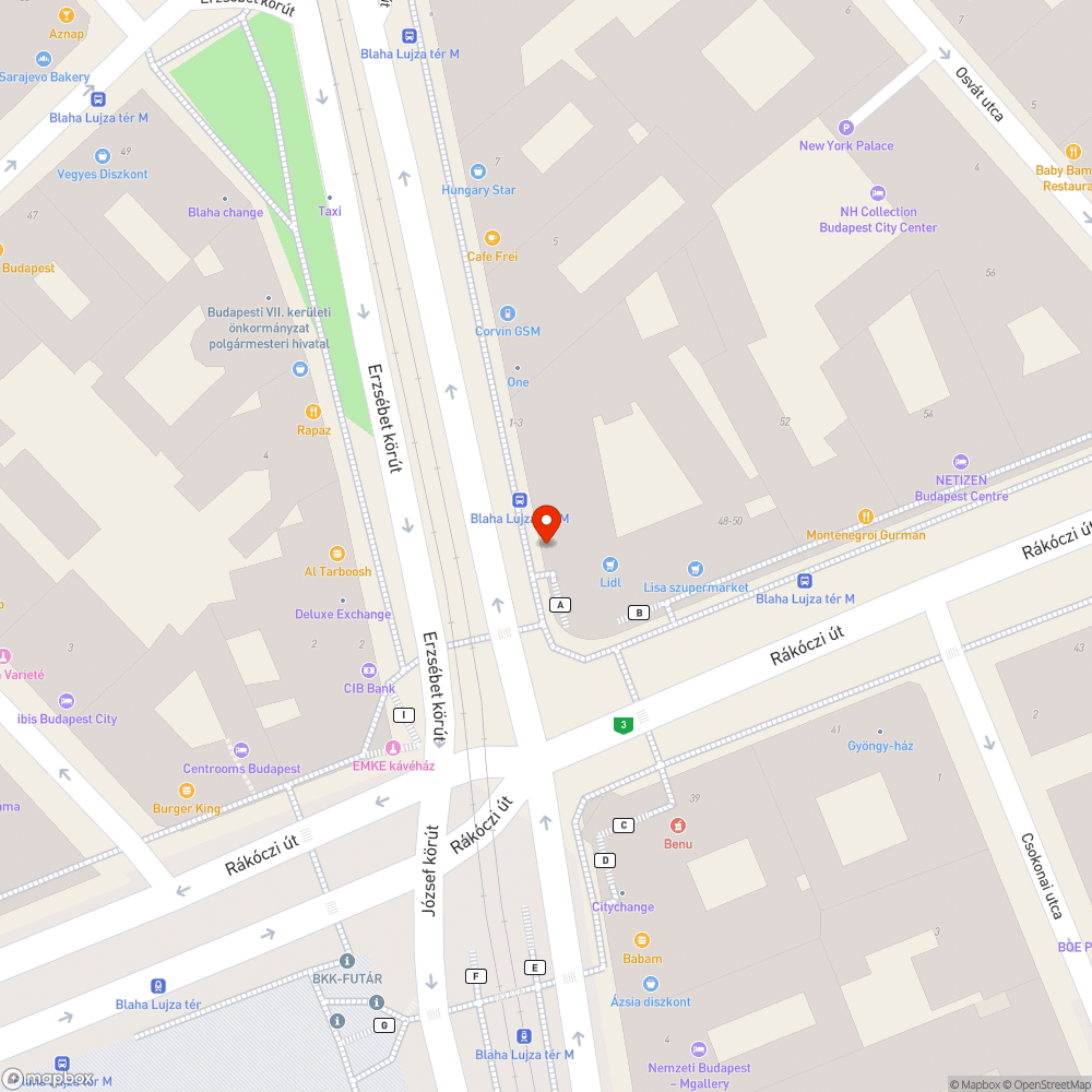 Hiányos burkolat bejelentés helye