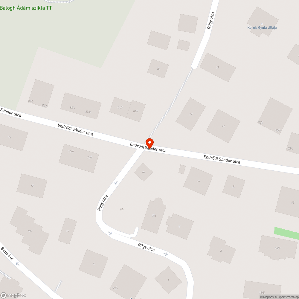 Graffitis utcanévtábla bejelentés helye