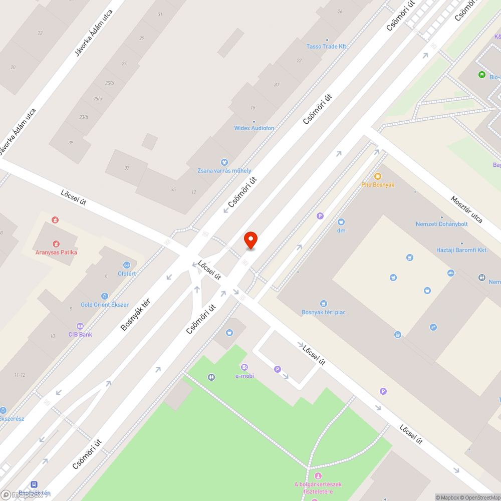 Rosszul működő gyalogosátkelő jelzőlámpa bejelentés helye