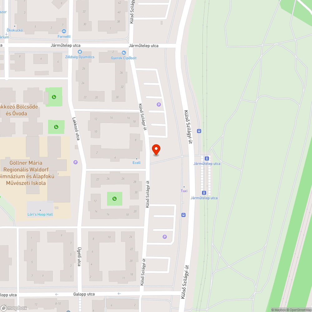 Üres fahelyek bejelentés helye