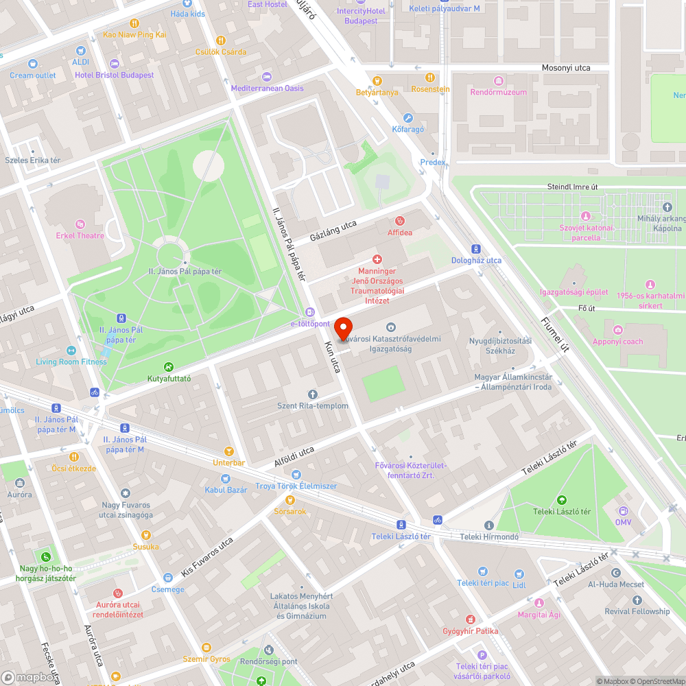 Tűzoltóság épületének a homlokzata több helyen sérült bejelentés helye