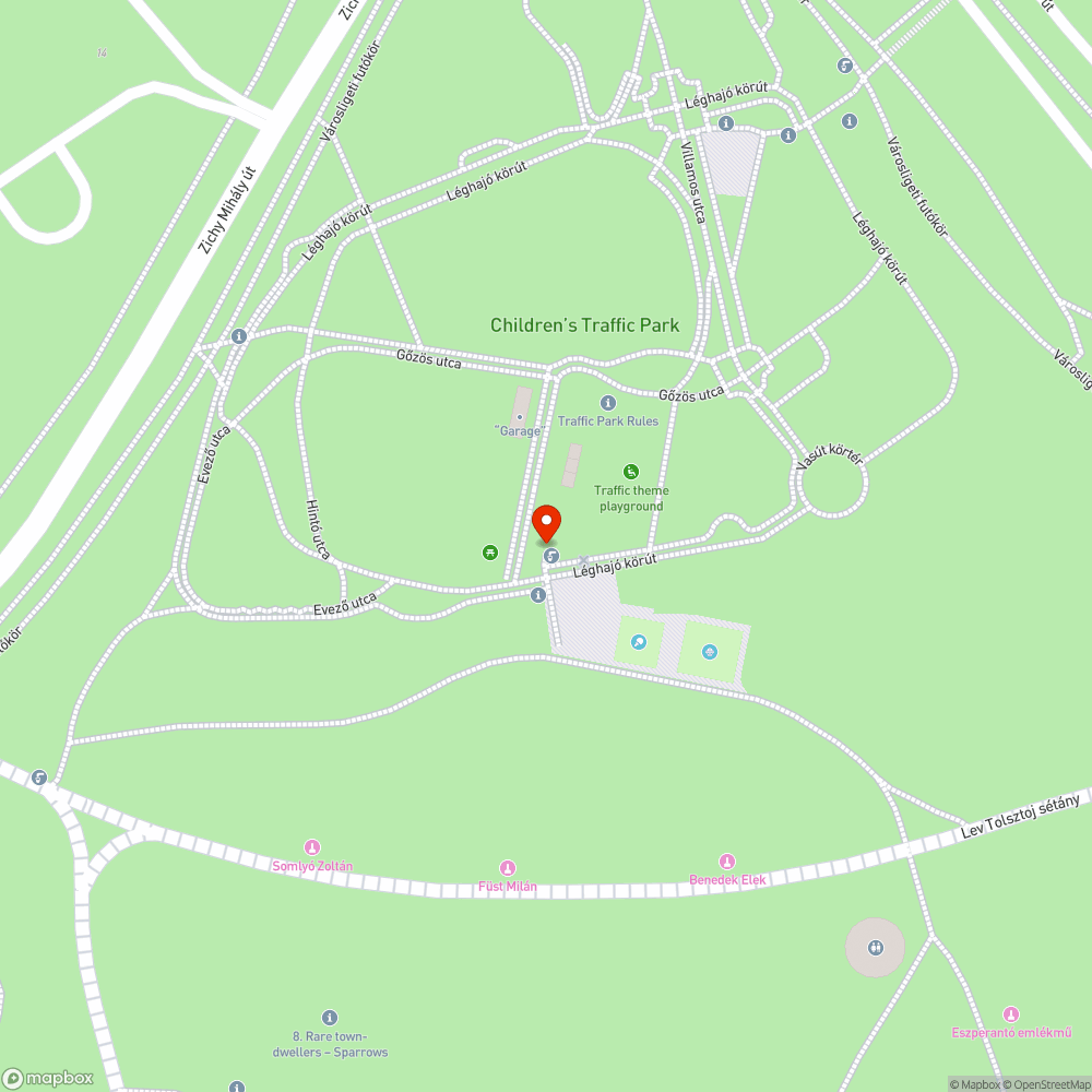 Elzárt csap a városligeti kreszparkban bejelentés helye