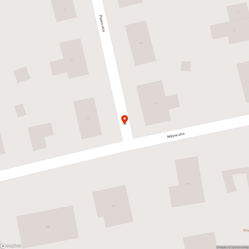 Úthiba bejelentés helye