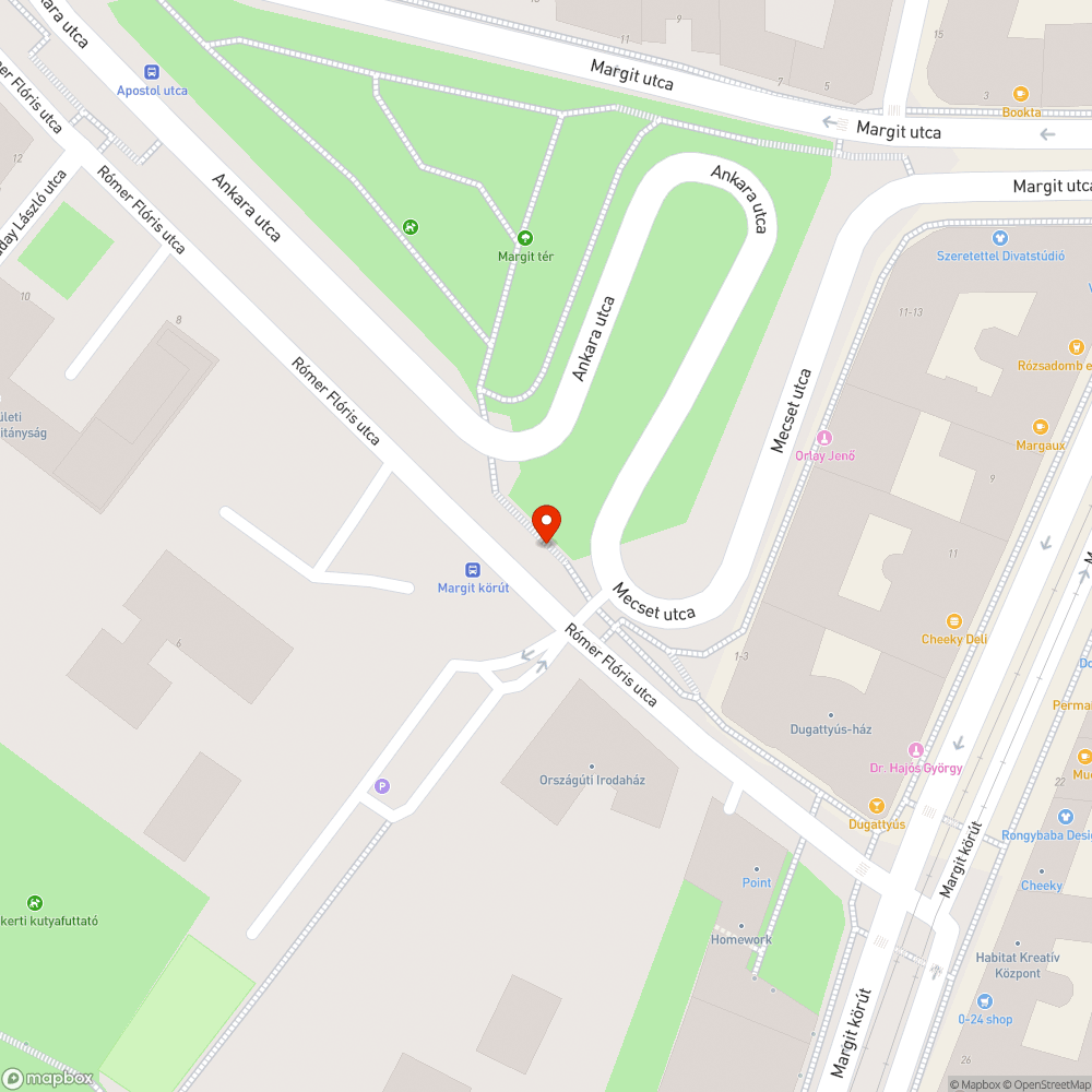 Megdőlt közlekedési tábla bejelentés helye