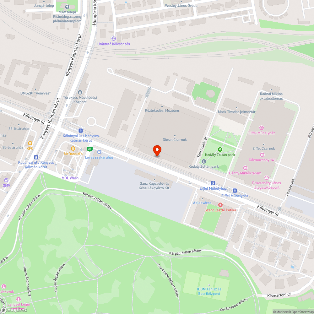 Úthiba, ugrató a kerékpárúton bejelentés helye