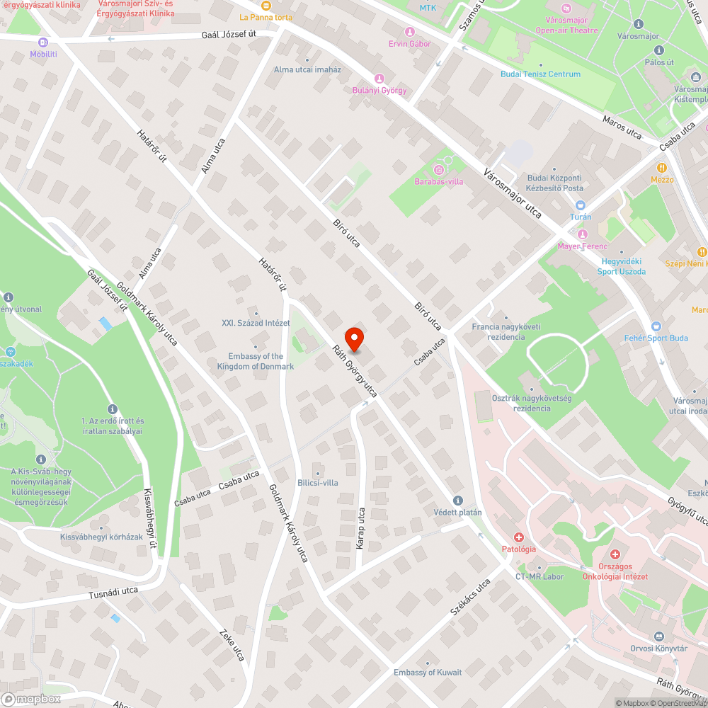 Kiégett izzó bejelentés helye