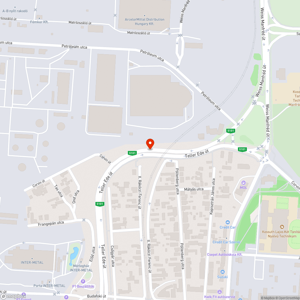 Teller Ede út szemét bejelentés helye