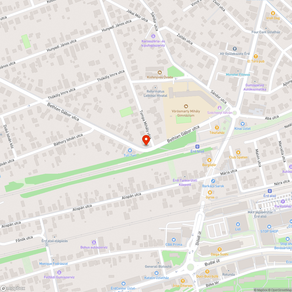 Közlekedési veszély bejelentés helye