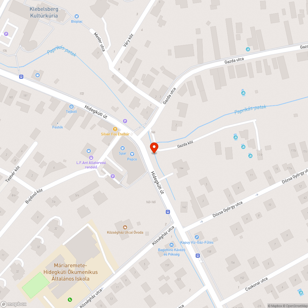 Elfordult (?) tábla bejelentés helye