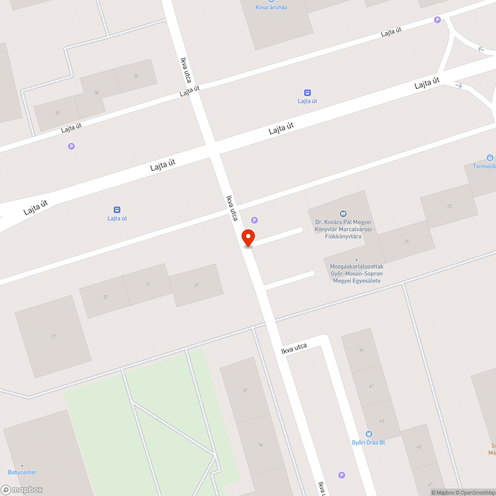 Kátyu bejelentés helye