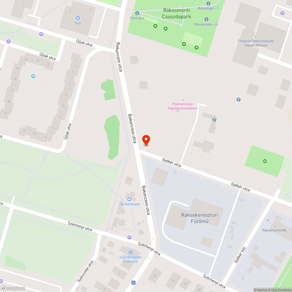 Autóroncs az utcán bejelentés helye