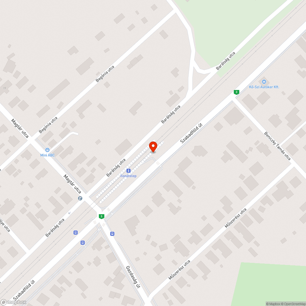 Kidőlt oszlop bejelentés helye