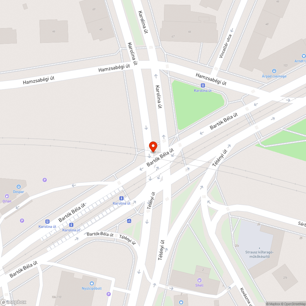 Bartók - Karolina firka a hídon bejelentés helye