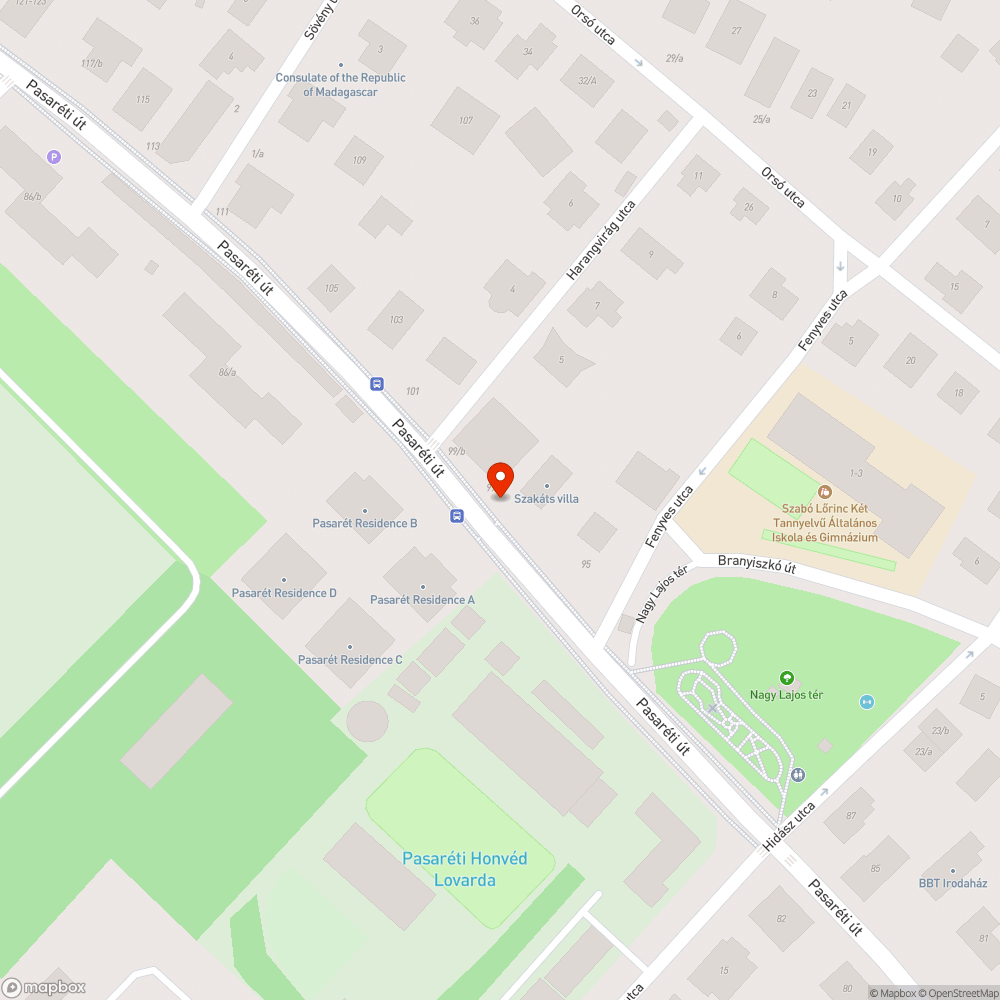 Kiégett a lámpa bejelentés helye