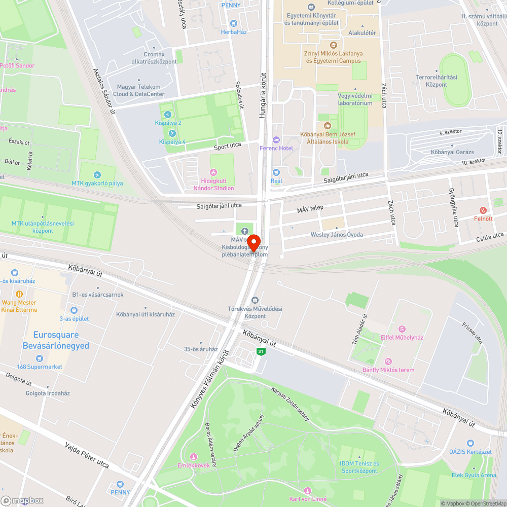 Takarítatlan terület bejelentés helye