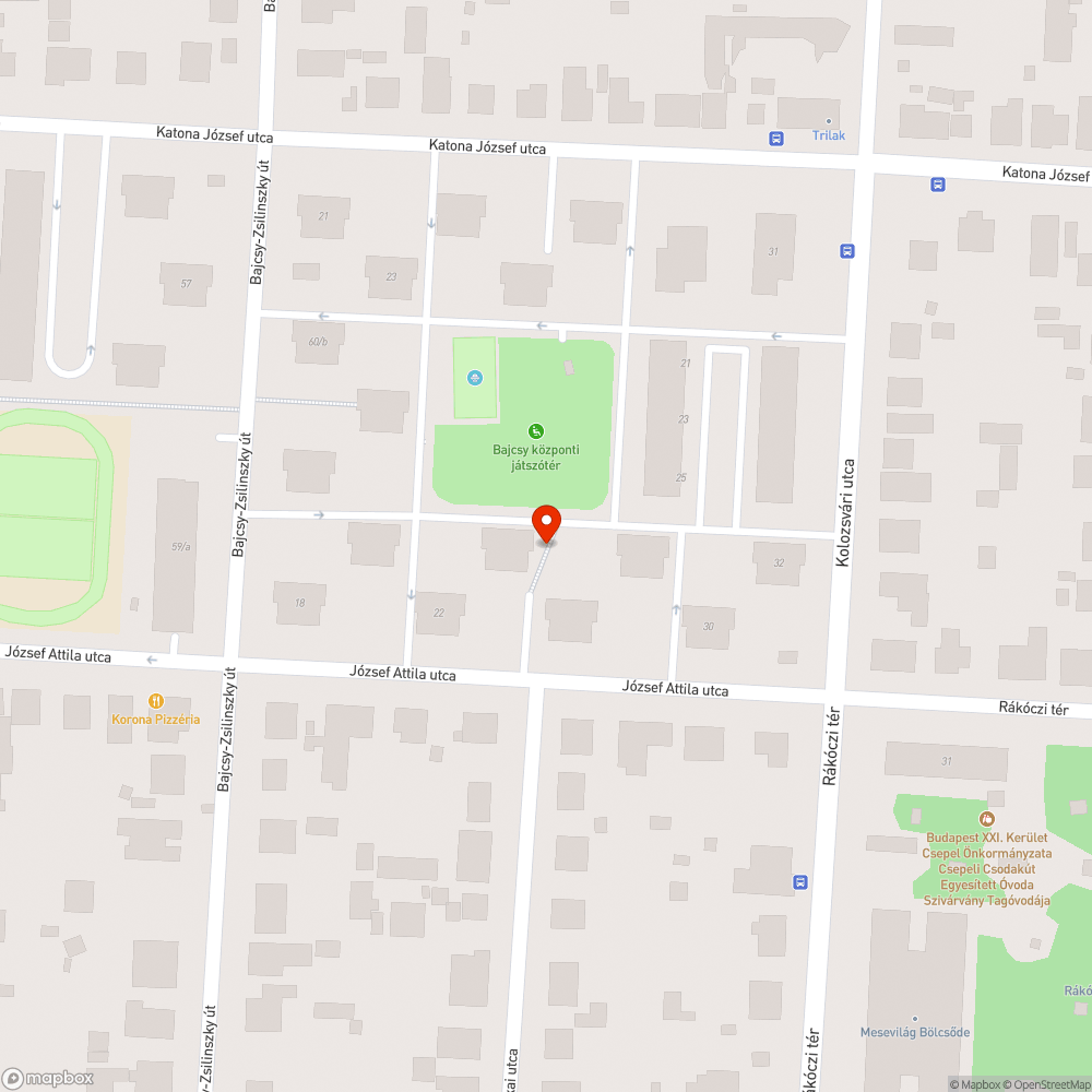 Nem működő utcai közvilágítás bejelentés helye