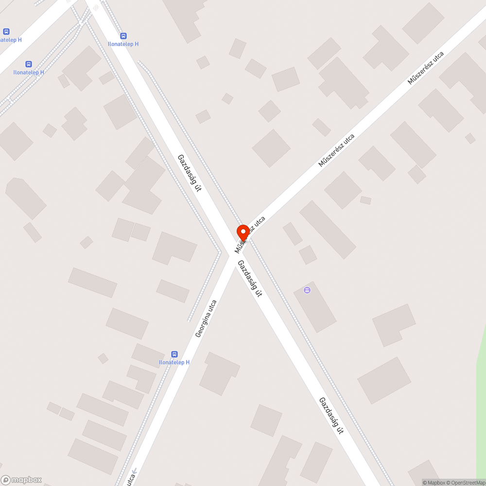 Eltömődött víznyelő bejelentés helye