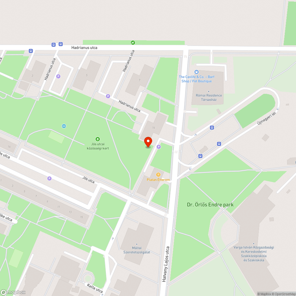 Elhagyott bicikli bejelentés helye